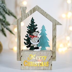 Christmas Decorations Wooden Scene Layout (Option: Large Elk)