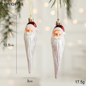 Christmas New Decorations Santa Claus Donut Camera Owl Red Shaped Decorative Small Pendant (Option: Santa Claus D Style2)