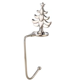 Fashion Simple Christmas Fireplace Socks Hook (Option: Silver Christmas Tree)