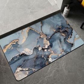 Marble Pattern Soft Diatom Ooze Absorbent Floor Mat (Option: Marbling 3-50x80cm)