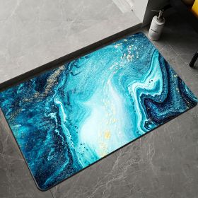 Marble Pattern Soft Diatom Ooze Absorbent Floor Mat (Option: Marbling 2-50x80cm)