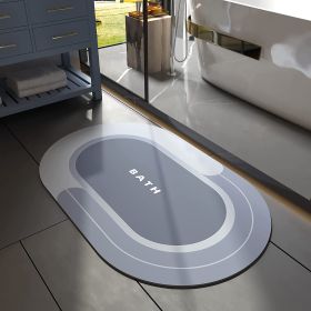 Home Fashion Non-slip Bathroom Mats (Option: Light Blue-50x80cm)