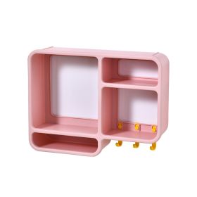 Cosmetics Dust-proof Wall Shelf (Option: Pink-36,2x27,2x9,3CM)