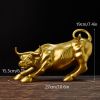 NORTHEUINS Graffiti Painting Resin Bull Figurines Home Living Room Bedroom Office Desktop Feng Shui Ornaments Collection Statues