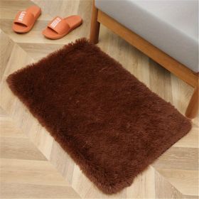 1pc, Luxury Soft Plush Shaggy Area Rugs for Bedroom, Living Room, and Nursery - Non-Slip, Washable, and Non-Shedding - Perfect for Home Decor and Room (Color: Coffee, size: 19.69*31.5inch)