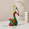 Modern Abstract Art Woman Sculpture Figurines Creative Home Decor Colorful Abstract Painted Statues Living Room Table Decor Gift