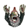 Halloween Zombie Gnome Statue Graveyard Creeper Dwarf Sculpture Horror Gnome Resin