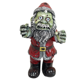 Halloween Zombie Gnome Statue Graveyard Creeper Dwarf Sculpture Horror Gnome Resin (Color: Red)