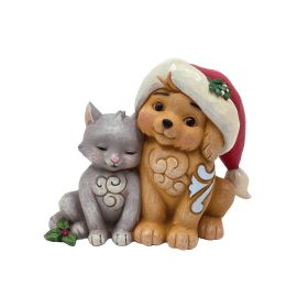 Indoor Decor Cute Figurines Christmas Gift For Family And Friends (Color: Brown & Grey, Type: Christmas Gift)