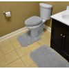 3 Piece Shaggy Nylon Washable Bathroom Rug