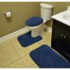 3 Piece Shaggy Nylon Washable Bathroom Rug