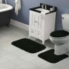 3 Piece Shaggy Nylon Washable Bathroom Rug