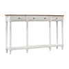 Solid Wood Console Table;  Classic Entryway Table with Storage Shelf and Drawer for Home