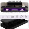 Modern LED TV Stand for 70 inch TV with Shelves and Storage Drawers Modern, Entertainment Center, White Tabletop High Glossy TV Stand for living Room