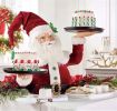 Snowman Santa Claus Snack Tray Snack Rack