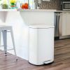 13.2 Gallon Trash Can, Rectangular Step On Kitchen Trash Can