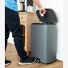 13.2 Gallon Trash Can, Rectangular Step On Kitchen Trash Can