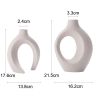 2Pcs Nordic Ceramic Vase Snuggle Set White Matte Creative Vase INS Flower Pot Living Room Home Offical Desktop Decor Accessories