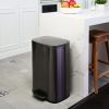 13.2 Gallon Trash Can, Rectangular Step On Kitchen Trash Can