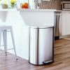 13.2 Gallon Trash Can, Rectangular Step On Kitchen Trash Can