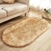 Fluffy 6cm Plush Carpet Fuzzy Wool Floor Mat Multicolor Oval Soft Living Room Bedroom Aldult Boys Girls Home Decor Cute Fashion