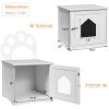 Modern Design Weatherproof Multi-Function Cat House Sidetable Nightstand