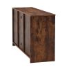 decorative wooden TV / storage cabinet with two sliding barn doors;  available for bedroom;  living room; corridor