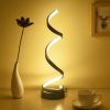 Nordic Style Acrylic Decorative Lamp LED Spiral Table Lamp Simple Modern Personality Art Net Red Table Lamp