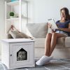 Modern Design Weatherproof Multi-Function Cat House Sidetable Nightstand