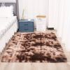 1pc, High Pile Tie-Dyed Shaggy Rug for Living Room and Bedroom - Fire Retardant, Machine Washable, Anti-Skid, Faux Fur, Plush Carpet - Perfect for Nur