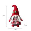 Braided Faceless Doll Plaid With Hat Forest Old Man Doll Plush Desktop Ornament