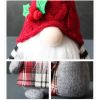 Braided Faceless Doll Plaid With Hat Forest Old Man Doll Plush Desktop Ornament