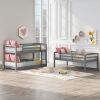 Twin over Twin over Twin Triple Bunk Bed,Gray