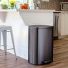 13.2 Gallon Trash Can, Rectangular Step On Kitchen Trash Can