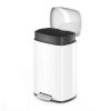 13.2 Gallon Trash Can, Rectangular Step On Kitchen Trash Can