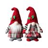 Braided Faceless Doll Plaid With Hat Forest Old Man Doll Plush Desktop Ornament