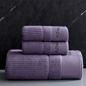 Hotel Style High-end Towels And Bath (Option: Lavender-34x76)