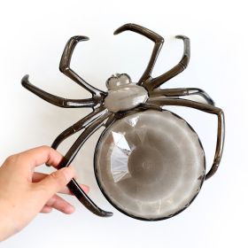 Qingdi Skull Spider Candy Plate Halloween Decorations (Option: Black Spider)